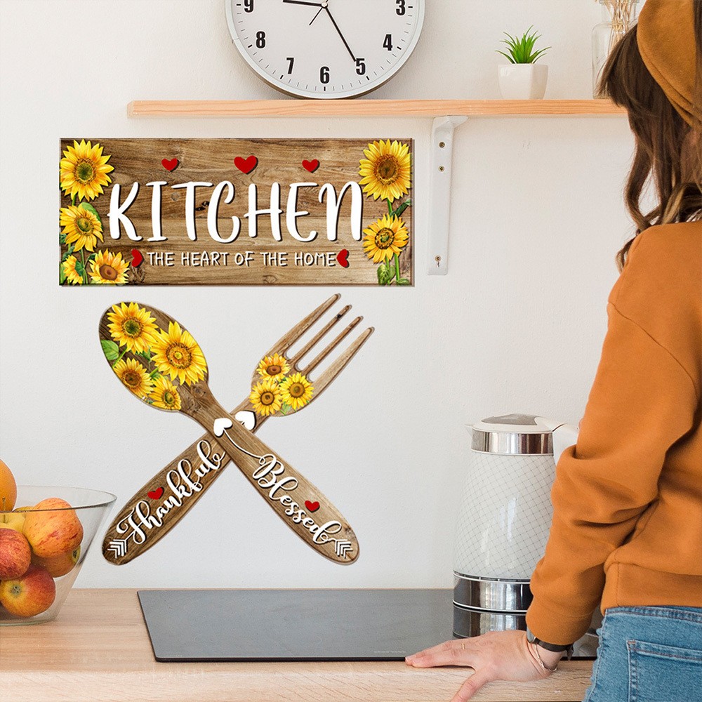 Sunflower Kitchen Wall Stickers Self-Adhesive Wall Stickers for Bedroom Study