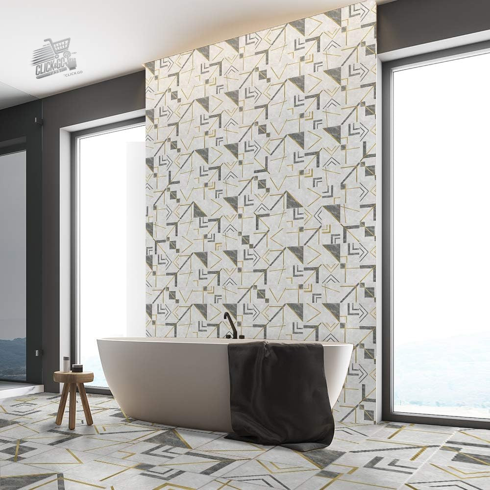 Adhesive mosaic 20×20 for walls and floors in green and yellow