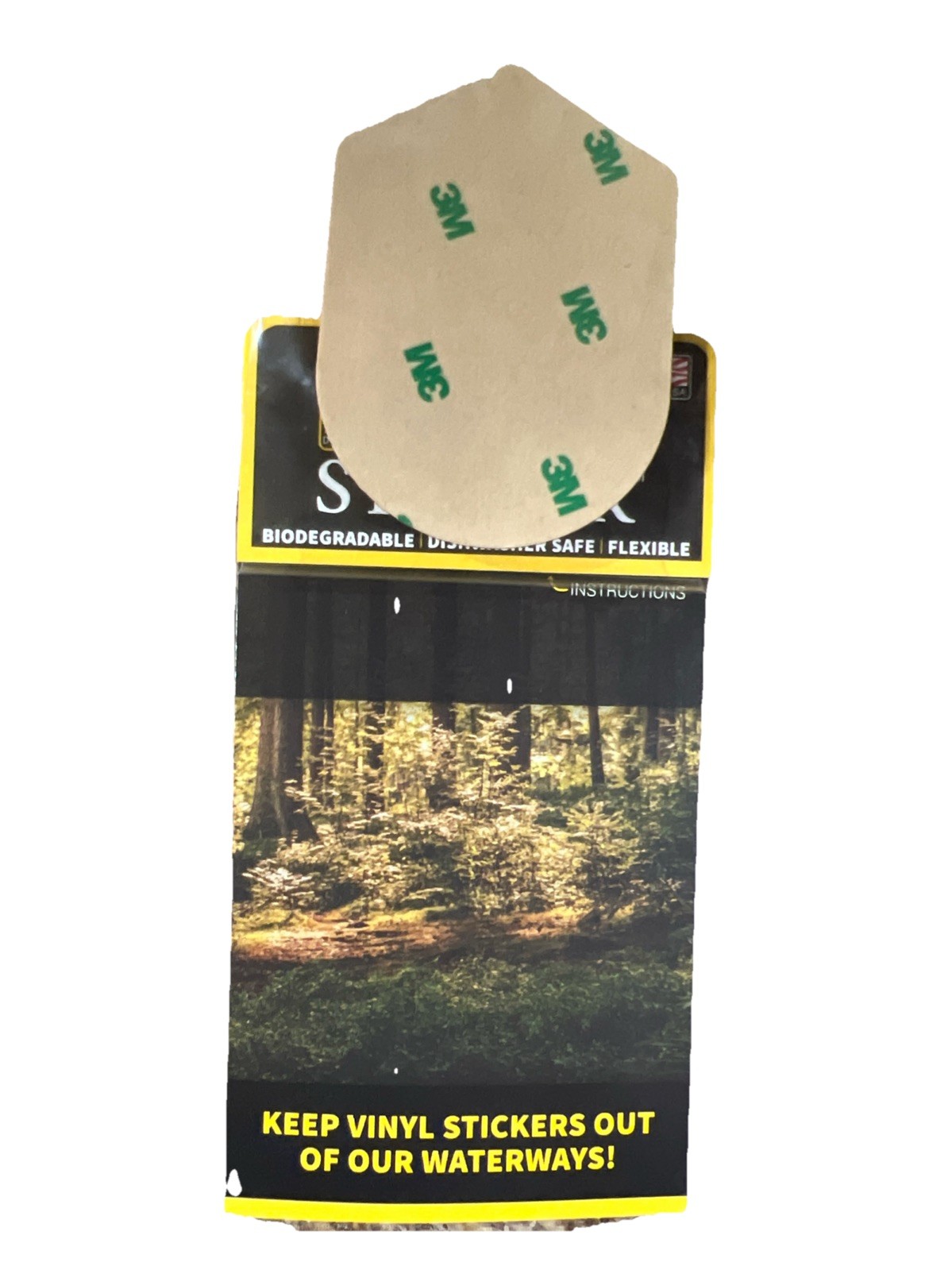 Wander Often Wonder Always WOOD Sticker Dishwasher Biodegradable Dust City NEW