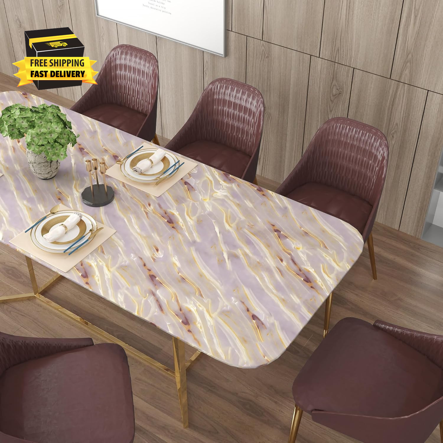 15.7"X354" Decorative Pink Marble Contact Paper for Countertops | Waterproof Rem