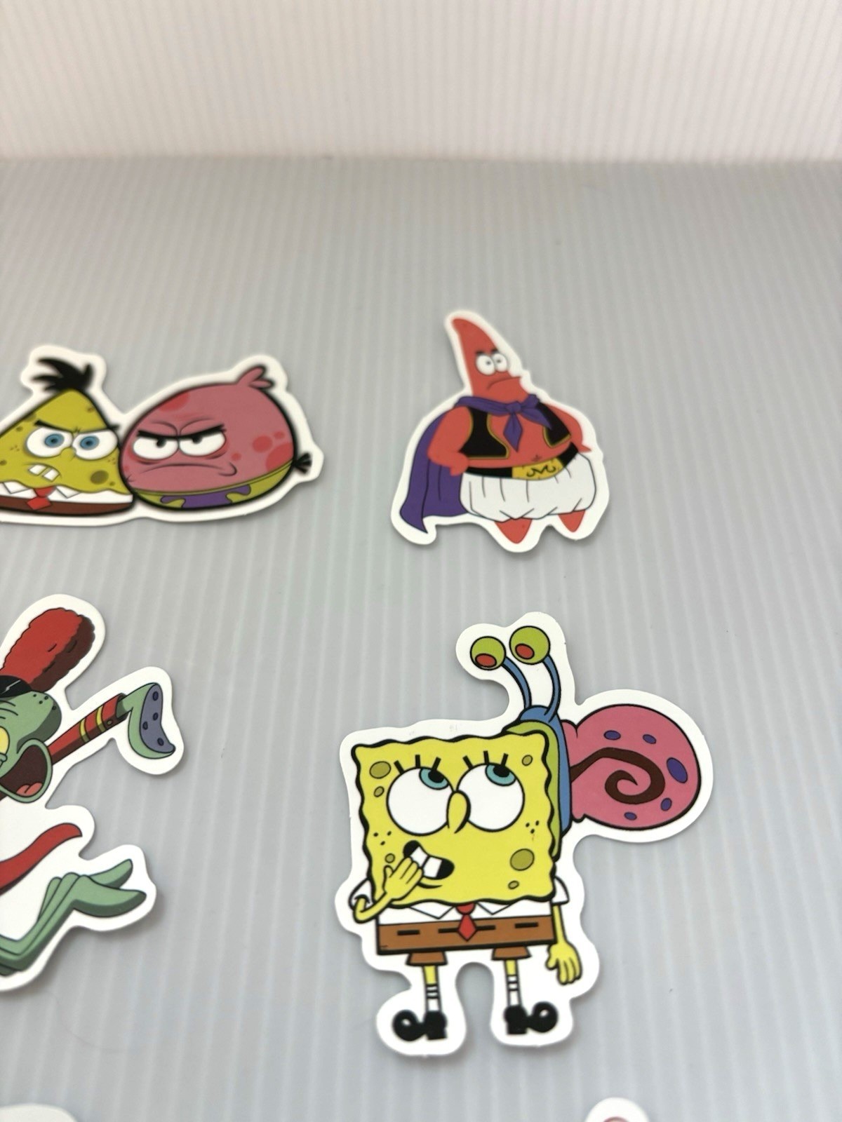 SpongeBob SquarePants 6pc Vinyl Stickers Lot Cartoon Water Bottle Laptop Decals
