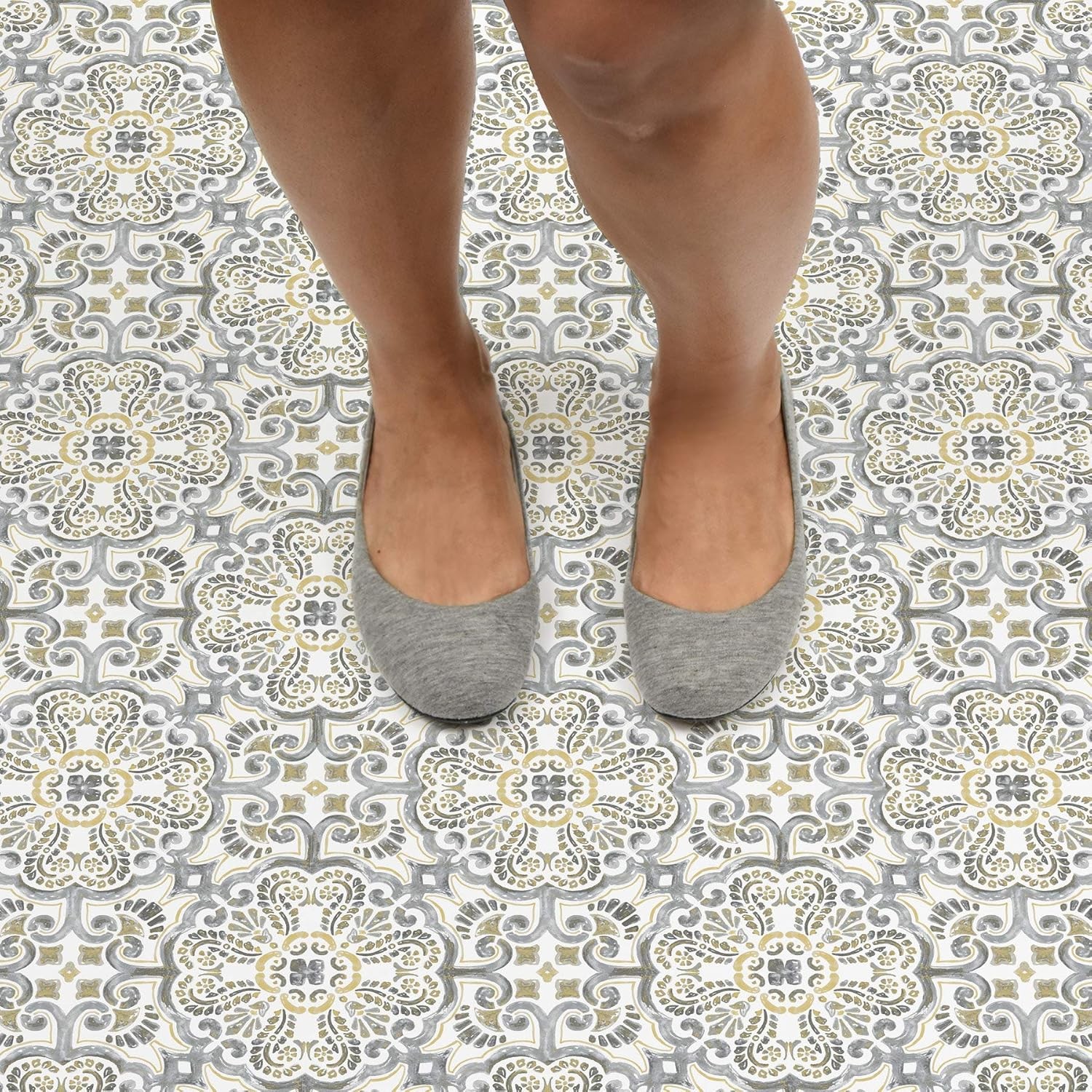 Multicolor Peel & Stick Floor Tiles Antico Decals Stickers FP2947