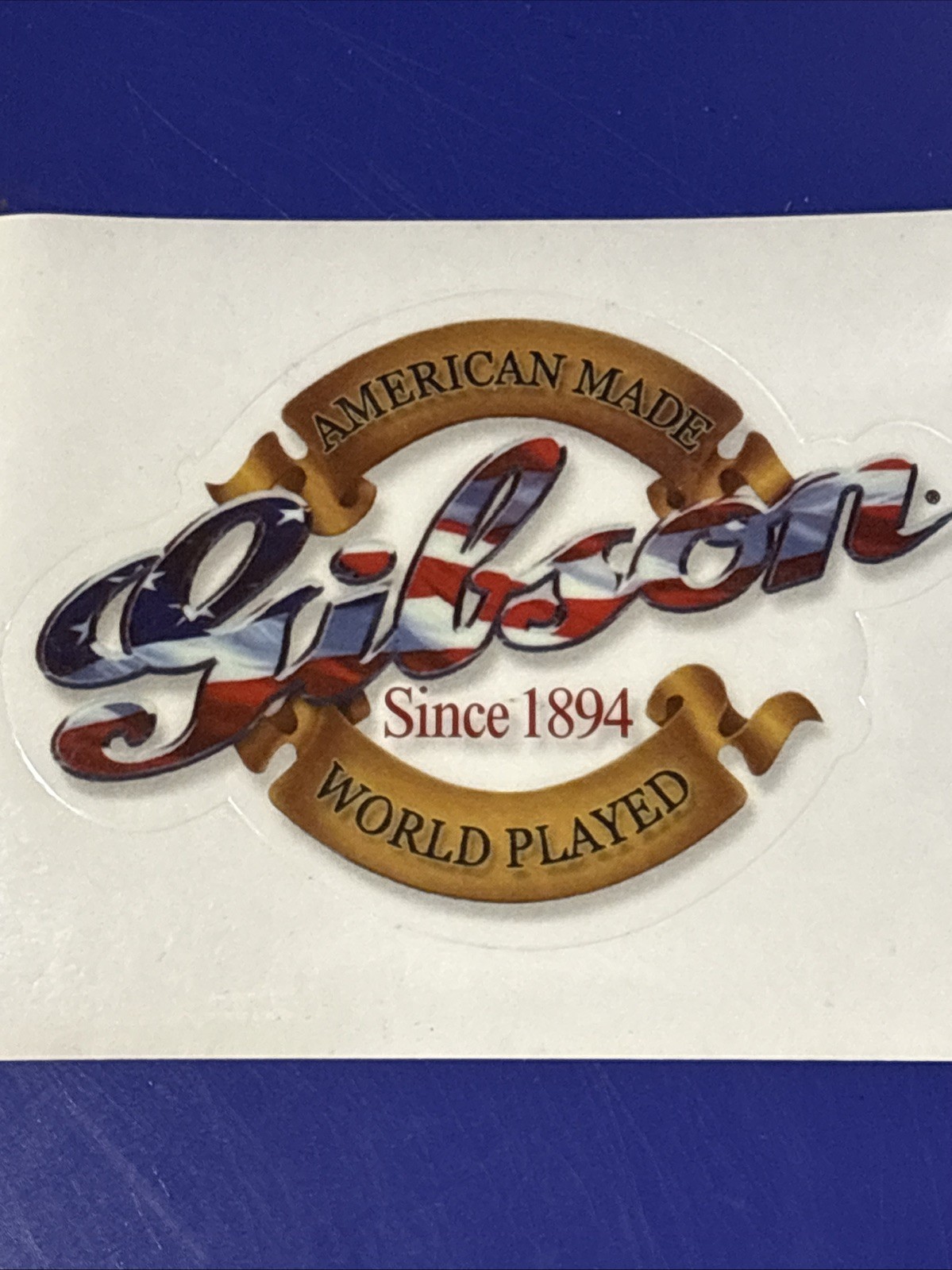 Set of 3 Gibson Guitar Advertising/Promo Self-Adhesive Stickers NEW