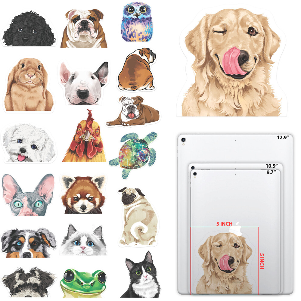 1pc 5" Animal Puppy Vinyl Decal Sticker Removable for Apple Macbook iPad Laptop