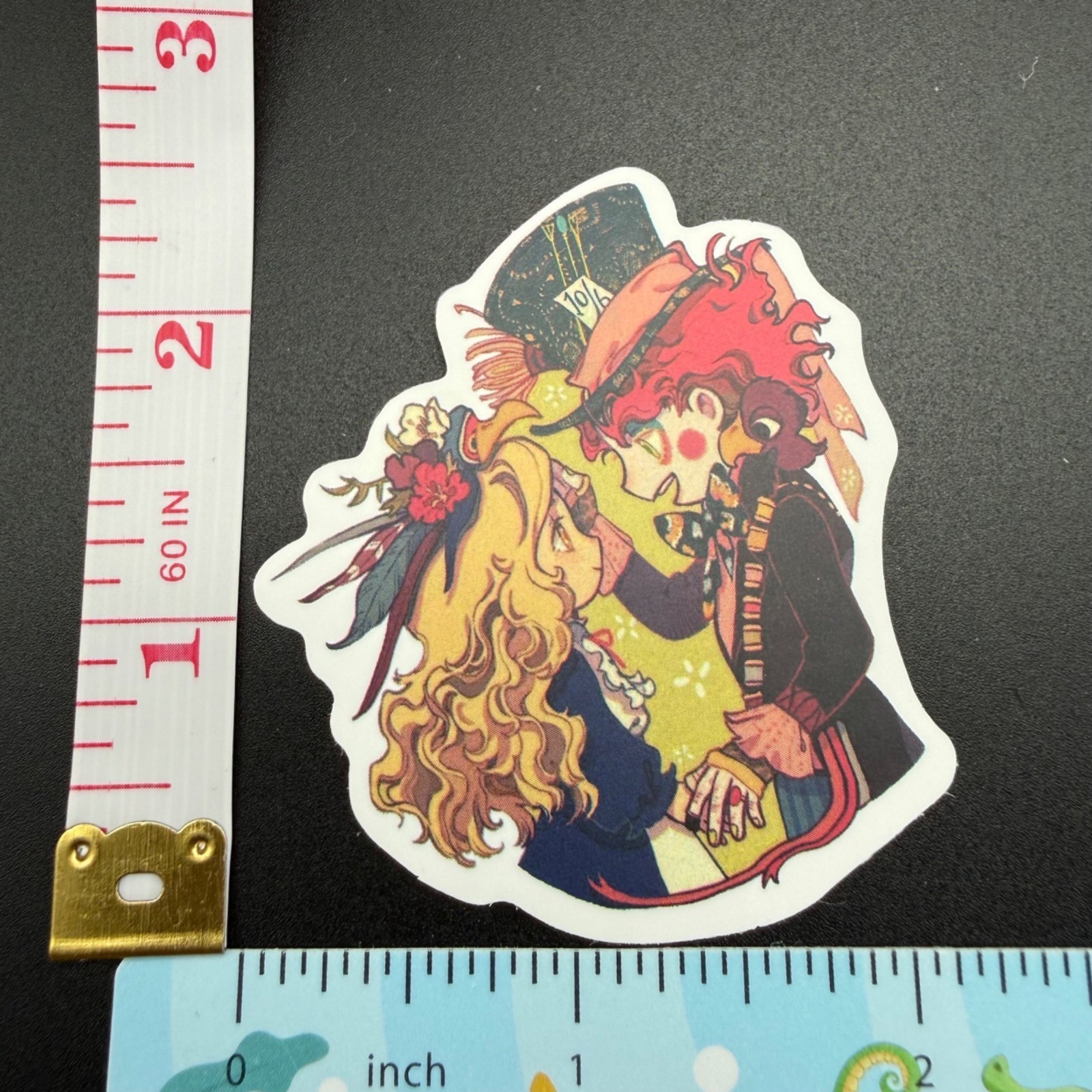 3 Stickers Disney Alice in Wonderland Anime Vinyl Decal Laptop Phone Bottle Book