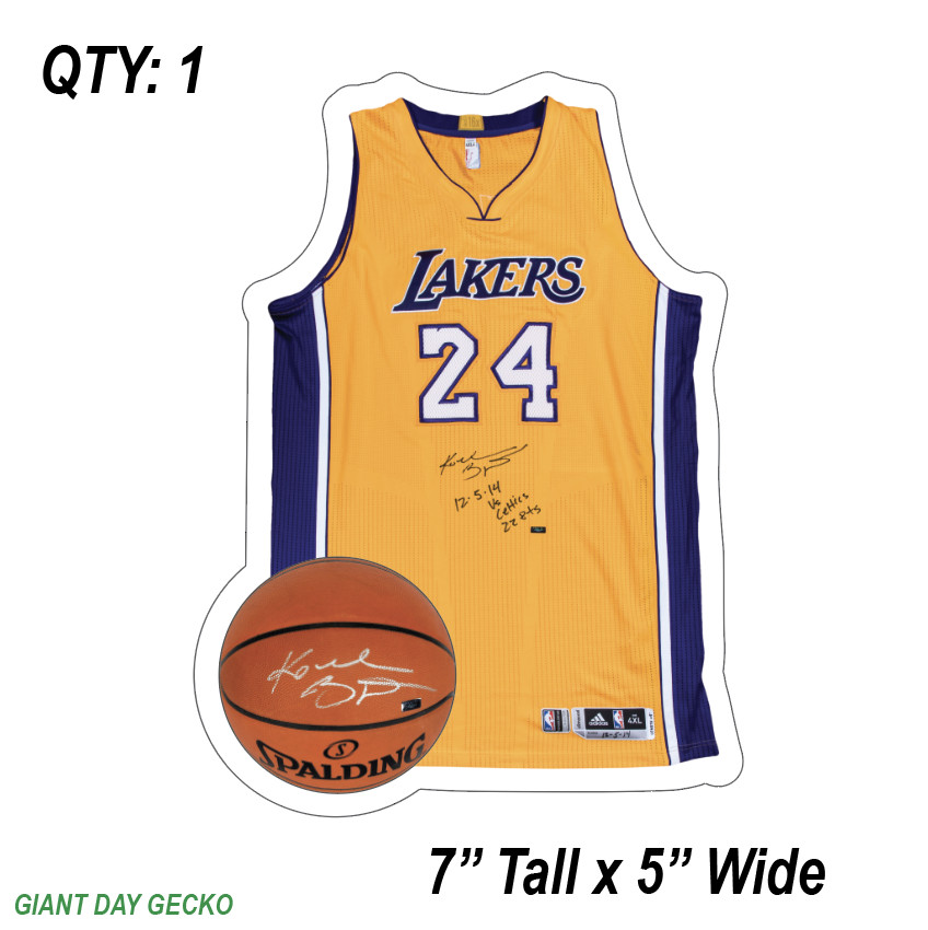 KOBE BRYANT #24 BASKETBALL VINYL STICKER CAR TRUCK DECAL LAPTOP BLACK MAMBA LA