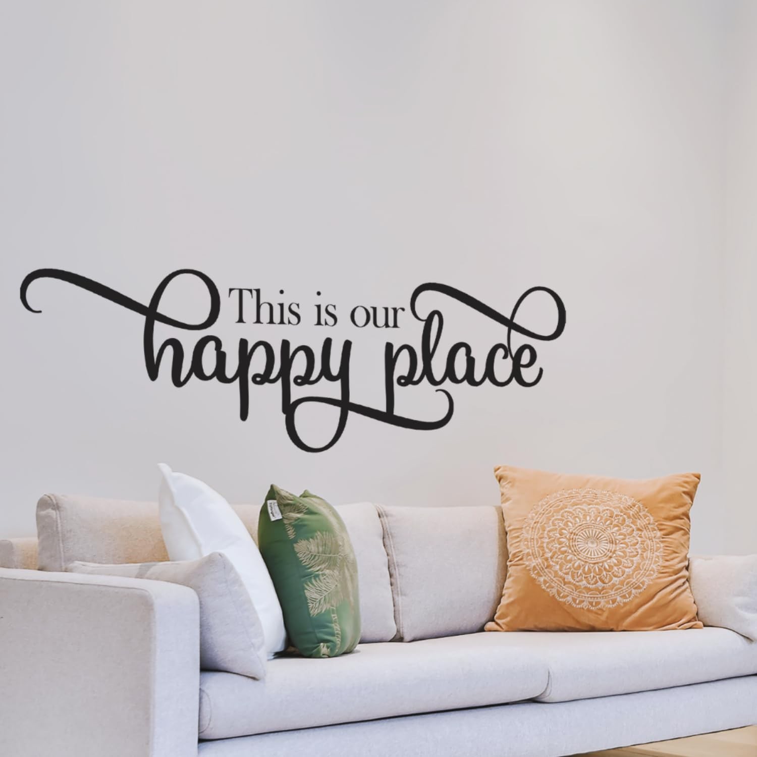 My Vinyl Story – This is Our Happy Place Wall Sticker – Family Wall Decal for…