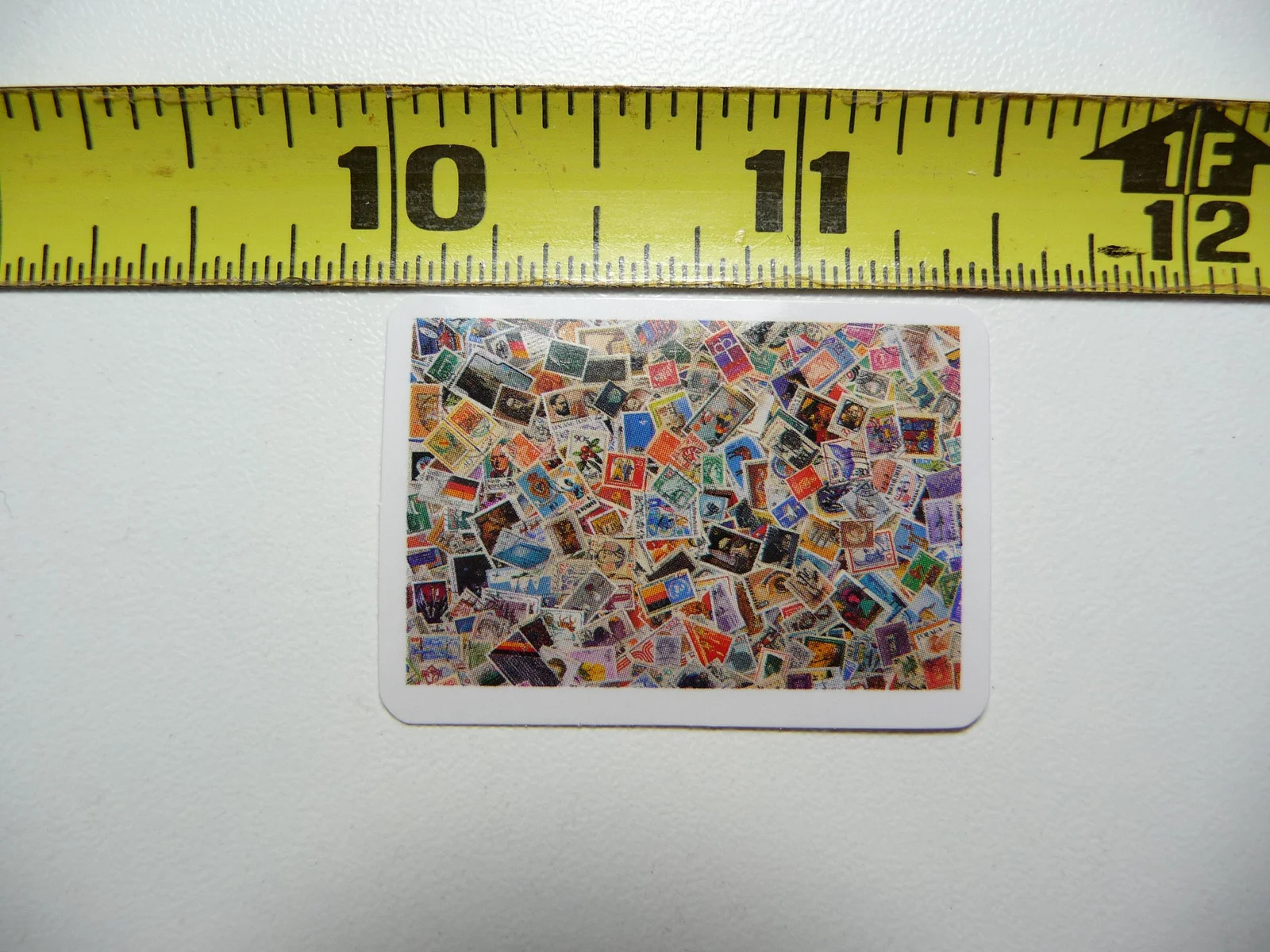 COLLAGE OF STAMPS SMALL STICKER DECAL TRAVEL VACATION MEMORY FUN FUNNY