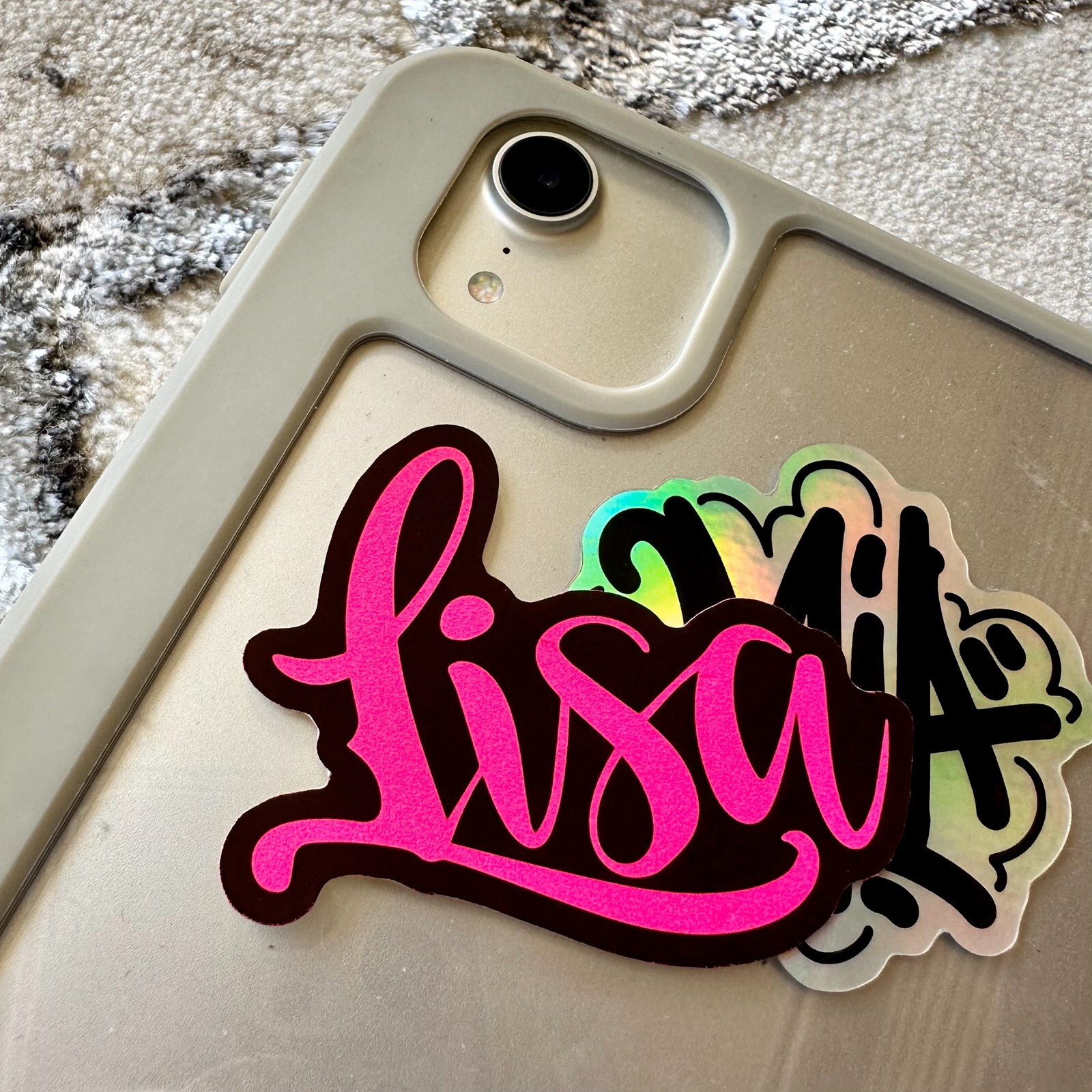 Neon Name Sticker Pack : LISA | for school or Office | graffiti | Calligraphy