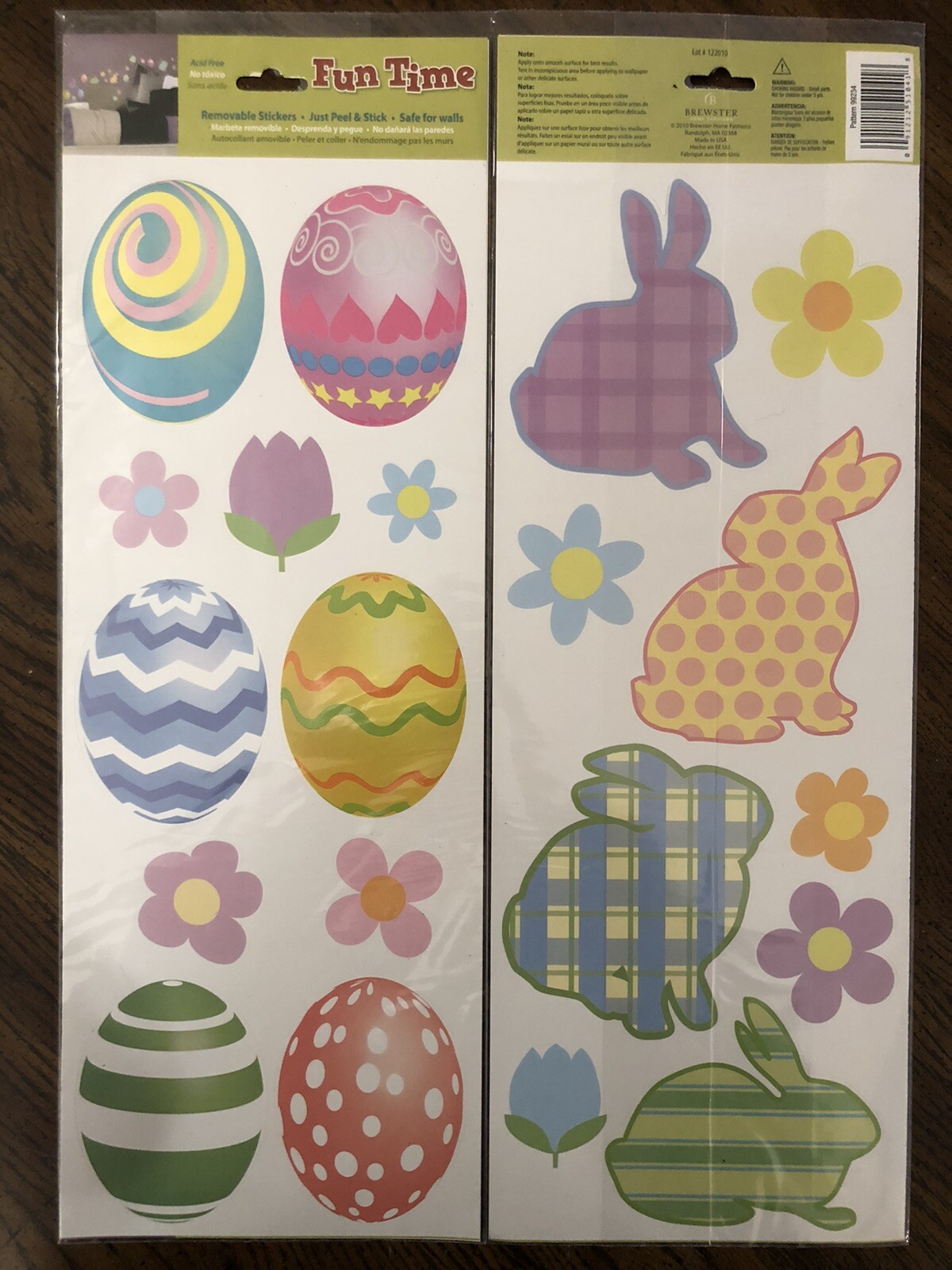Easter Removable Bunny Egg Flower Wall Safe Peel & Stick Sticker Decal Decor