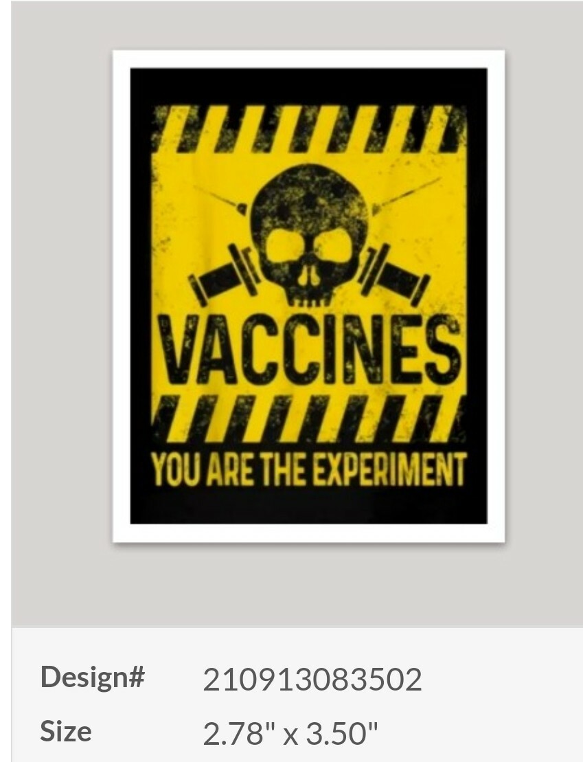 Vaccine 💉 GOV-DID PLANDEMIC HOAX STICKERS 3 Pack LOT YOU ARE THE RESEARCH