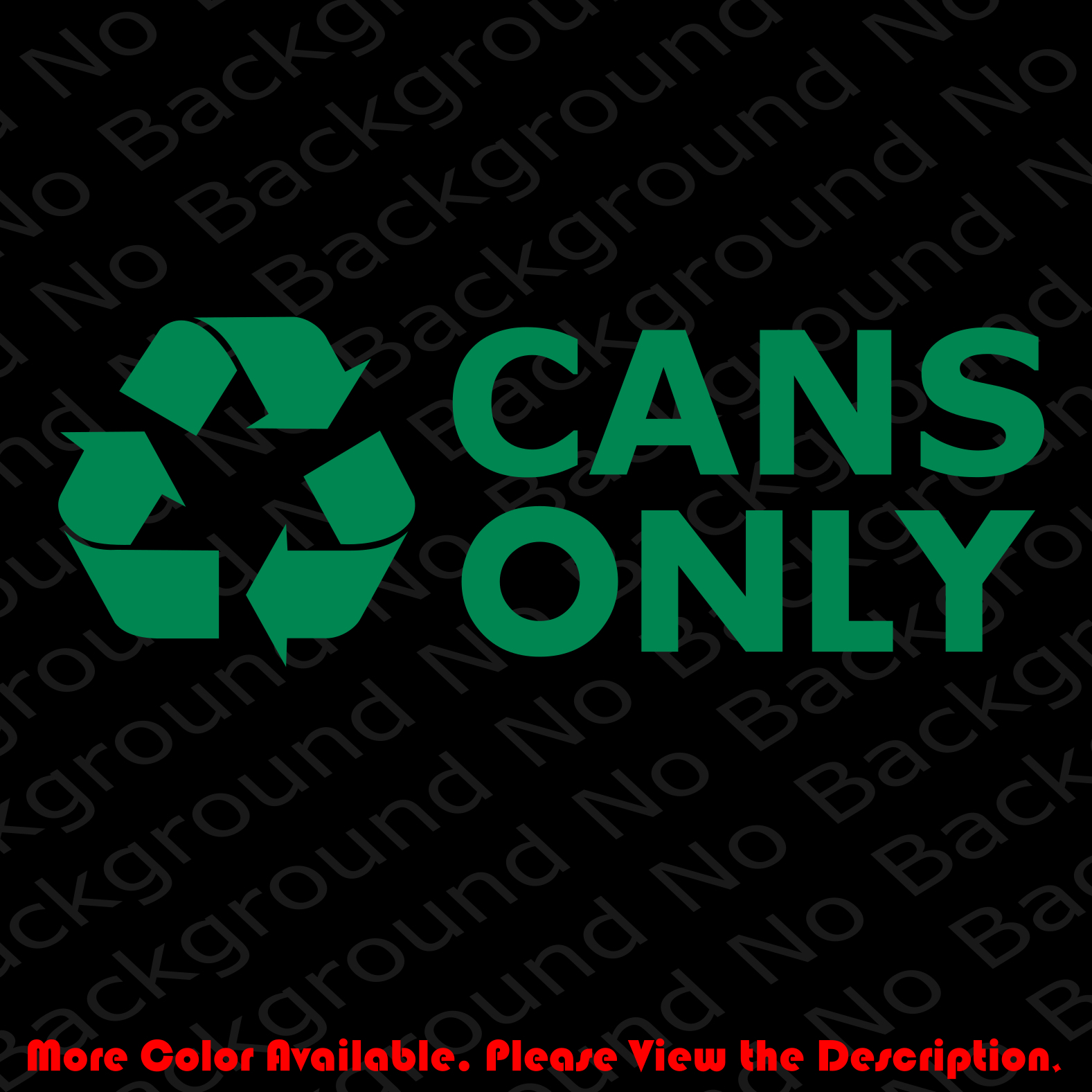 RECYCLE Plastic/Cans/Bottles/Recycling/Paper Vinyl Decal DIE CUT Sticker BS006H
