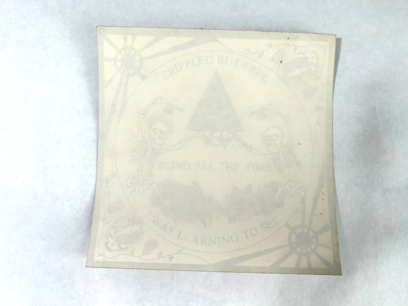 Vintage Grateful Dead "Blind All The Time" decal