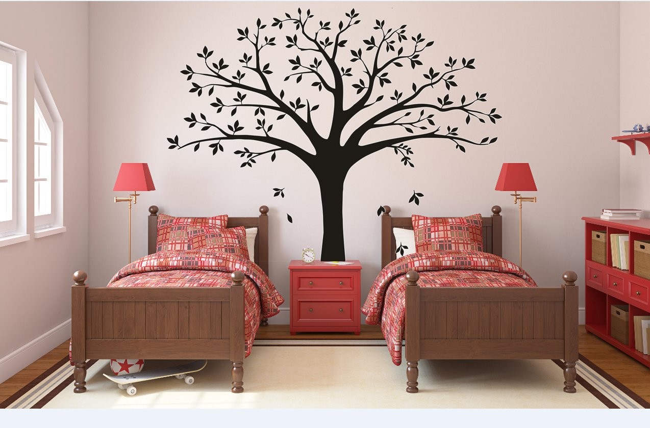 Large Family Tree Wall Decal Family Tree Photo Wall Decal Vinyl Tree Wall Sti…
