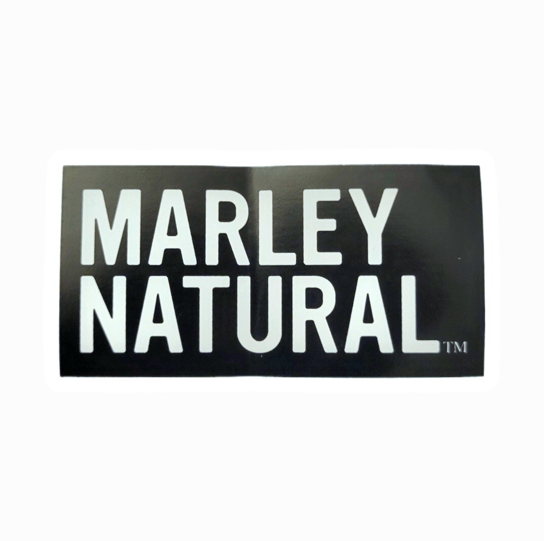 Marley Natural Sticker Promo Black Logo Bob Marley's Official Brand New Smoke
