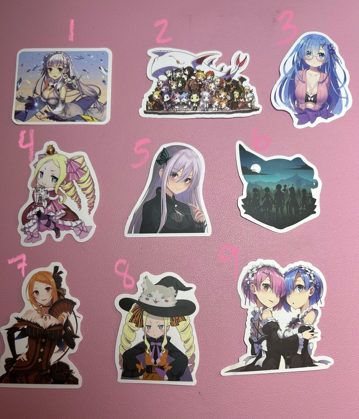 Re: Zero And More Anime Stickers – REM and RAM – Choose A Sticker
