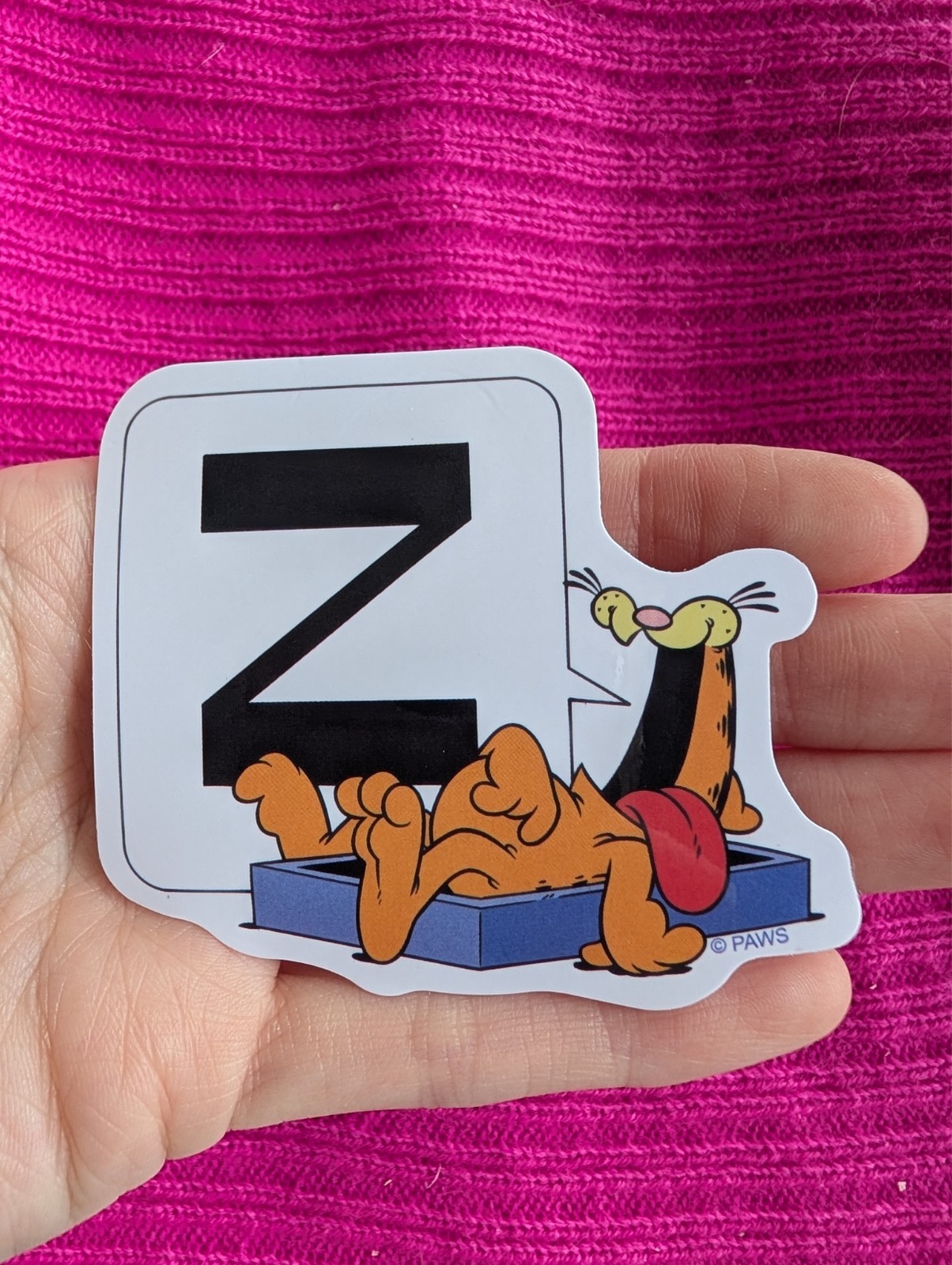 STICKER, Garfield, Sassy cat, Odis, Cartoon