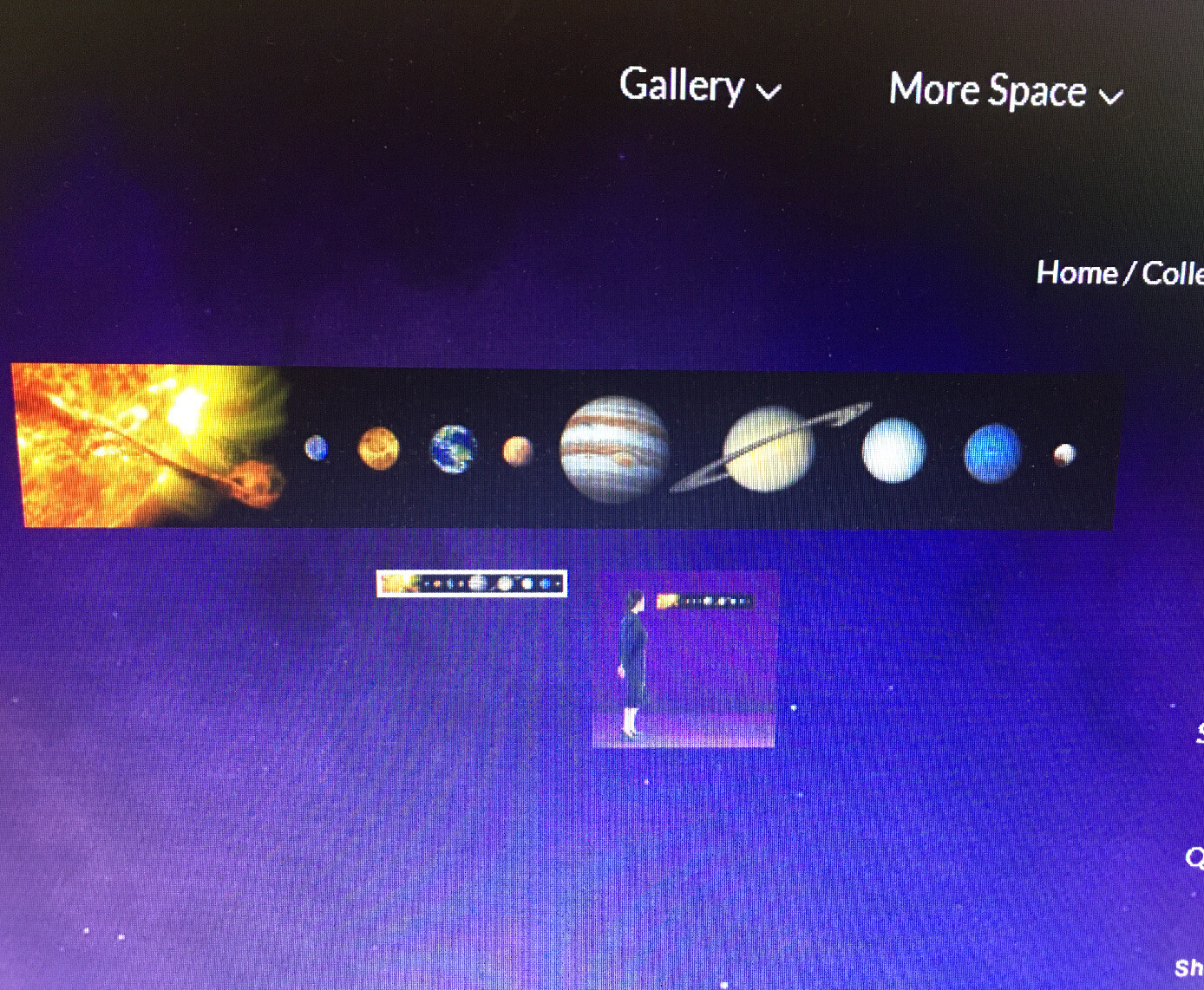 Solar System Wall Mural 42" x 6" Inches (107 x 15 centimeters)~NEW!