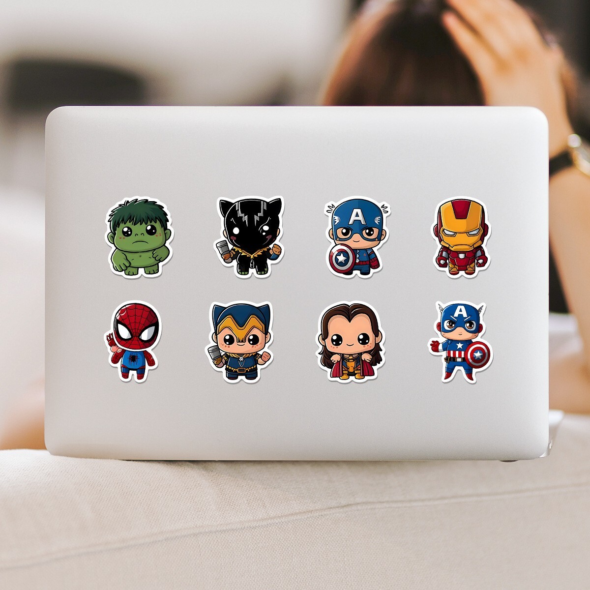 50pcs Waterproof Vinyl Stickers Marvel The Avengers Luggage Phone Laptop Fridge