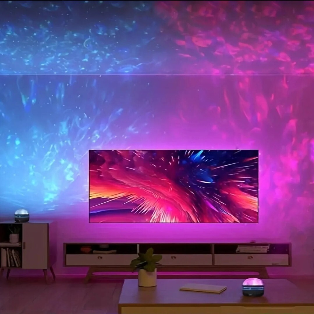 "Transform Your Space with Mesmerizing Ocean Waves and Stars!"