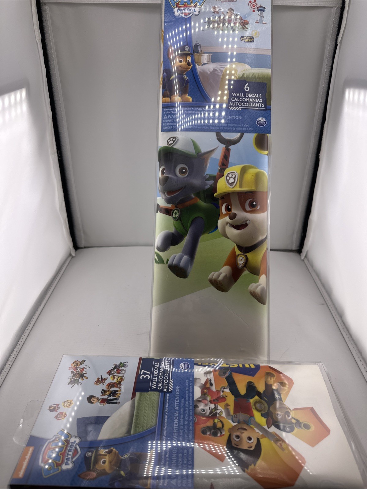 2 Packs New & Sealed Paw Patrol Wall Decals 37 2015 & 6 2014 Peel And Stick