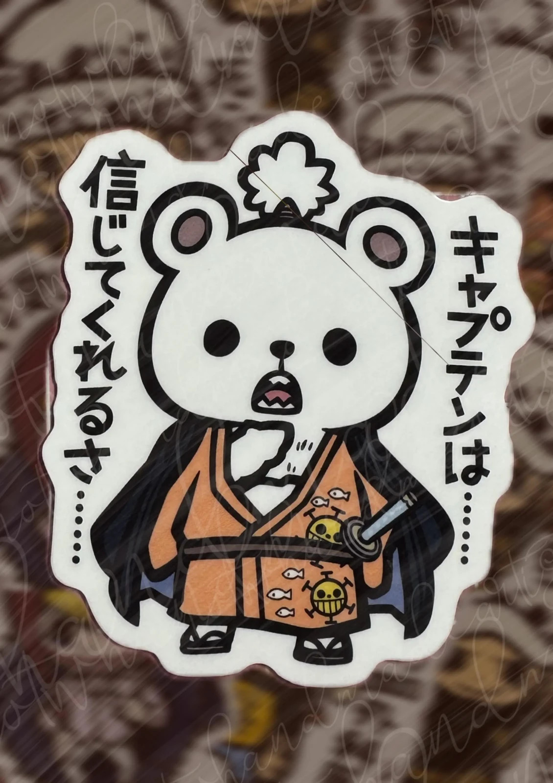 One Piece Heart Pirates Weatherproof Stickers