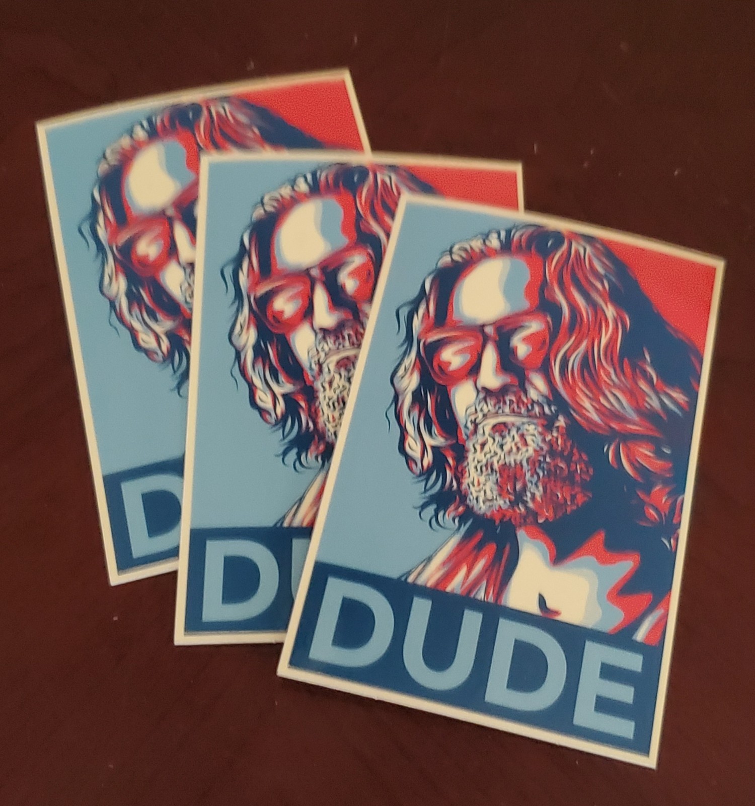 Big Lebowski STICKERS (3) 5×3 Inch THE DUDE