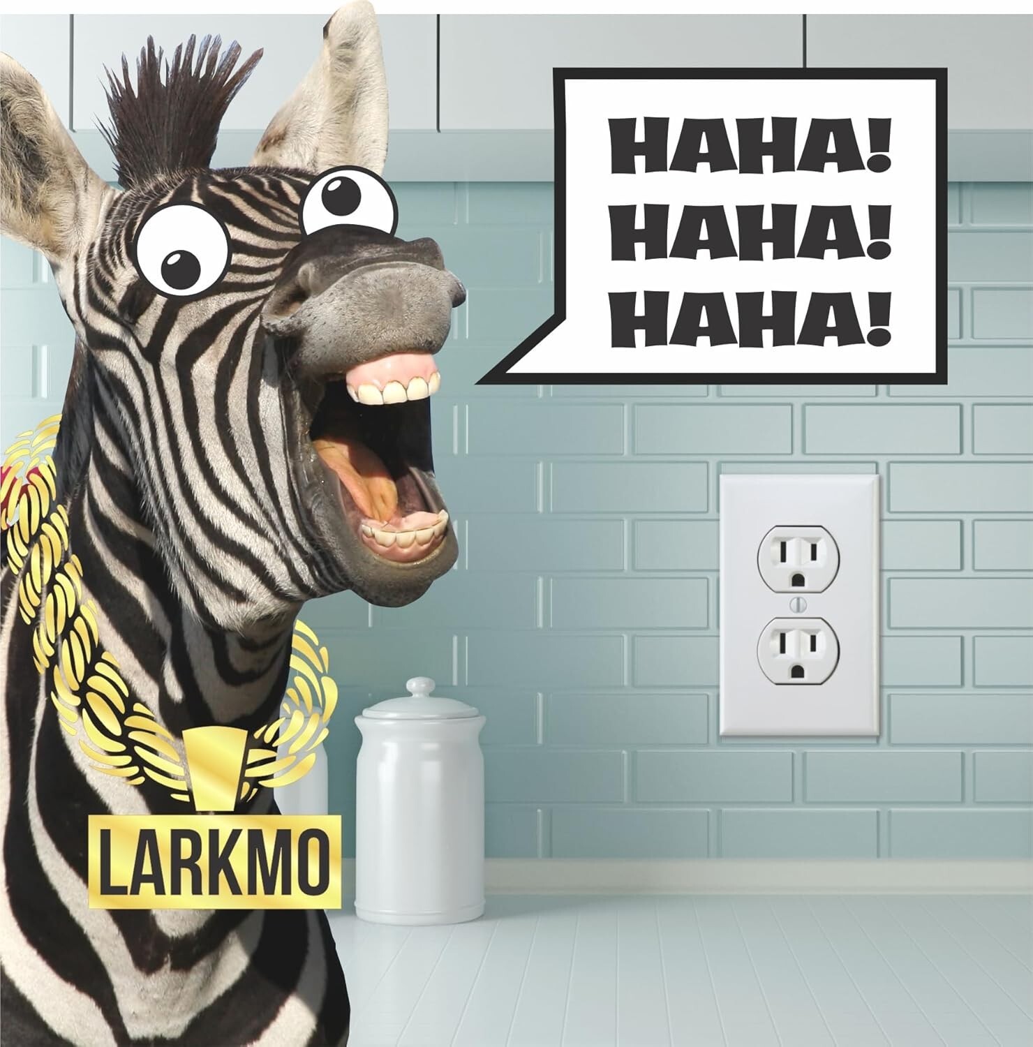 Rectangular Funny Electrical Sticker Set – 10 Indoor Prank Decals for All Ages