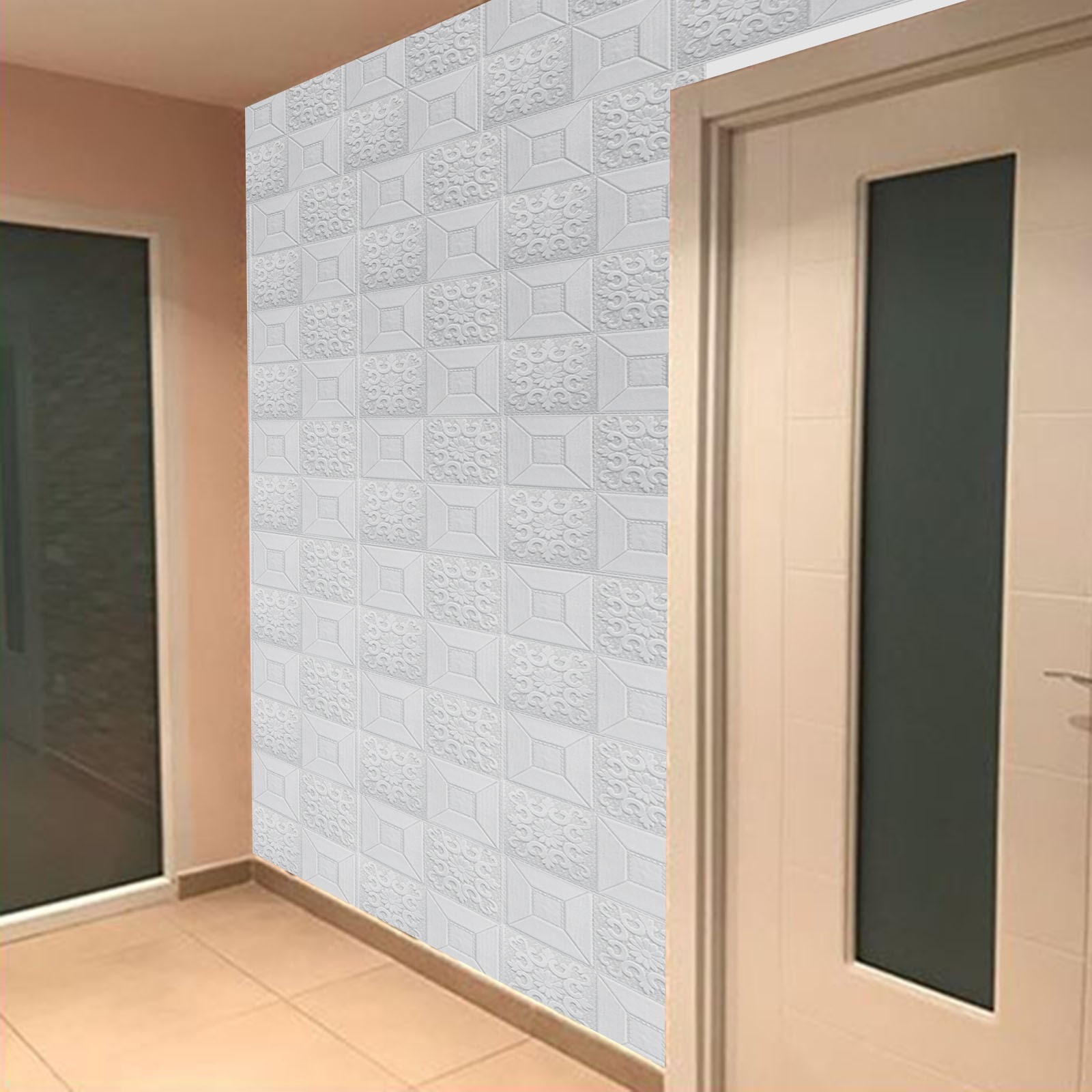 Foam Panel 3D Wall Sticker Decals Decoration Replacement Self-adhesive