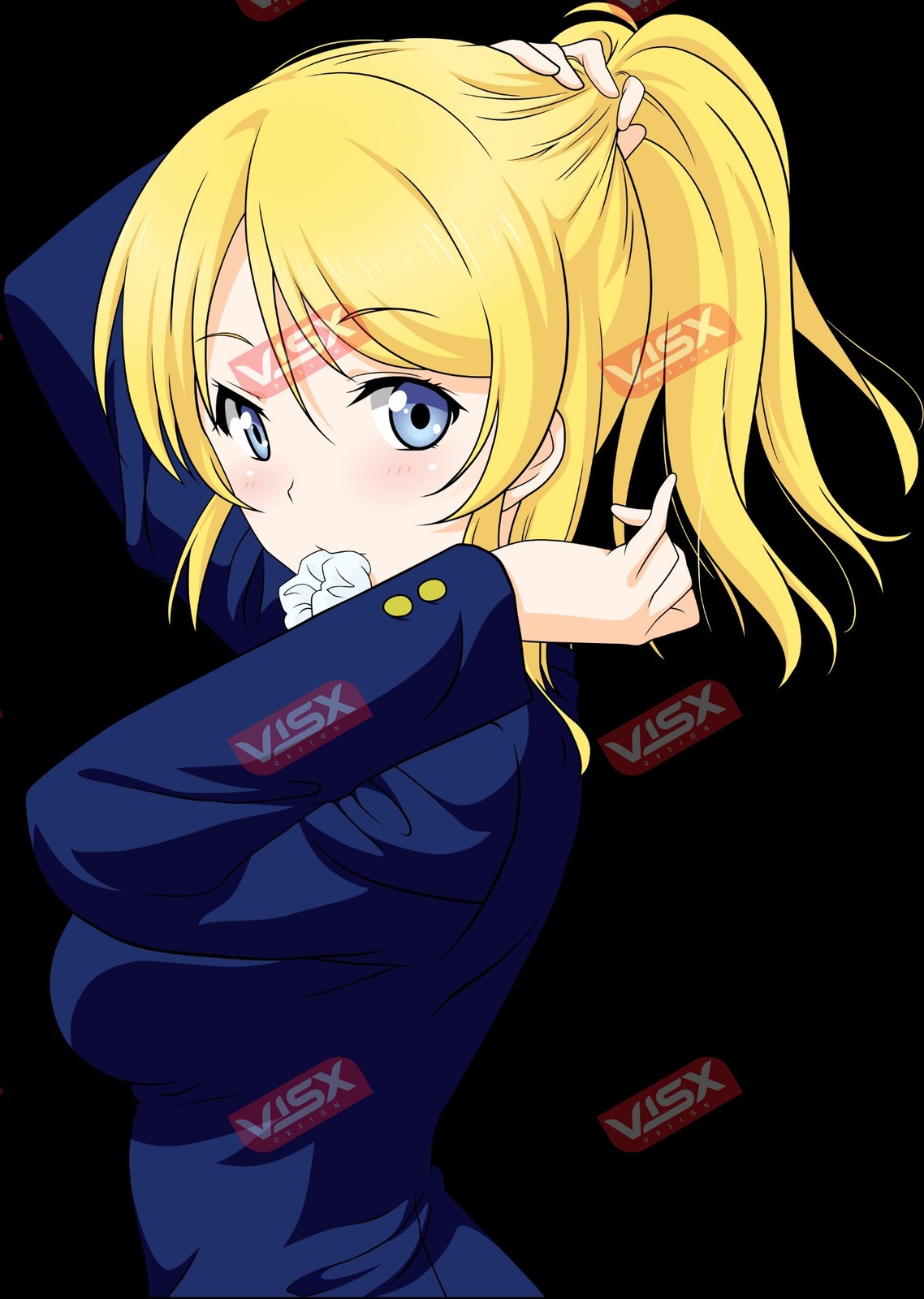 Eli Ayase Love Live Anime Bumper Sticker Peeker Car Decal Waifu Vinyl Style
