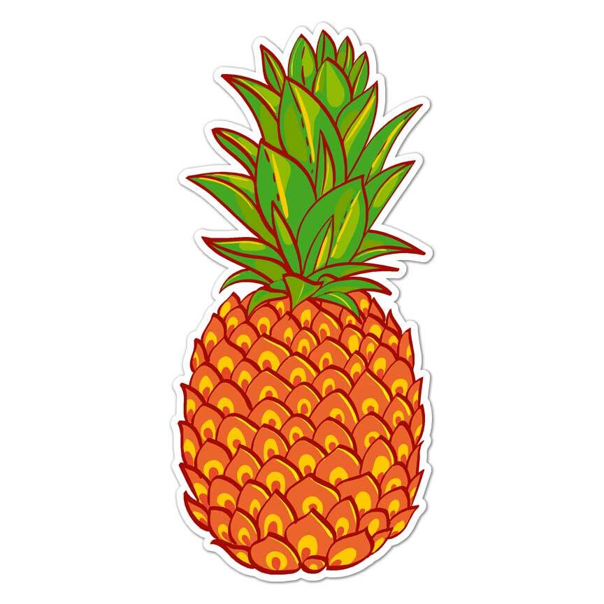 Pineapple, Vinyl Decal Sticker, Indoor Outdoor, 3 Sizes, #8089
