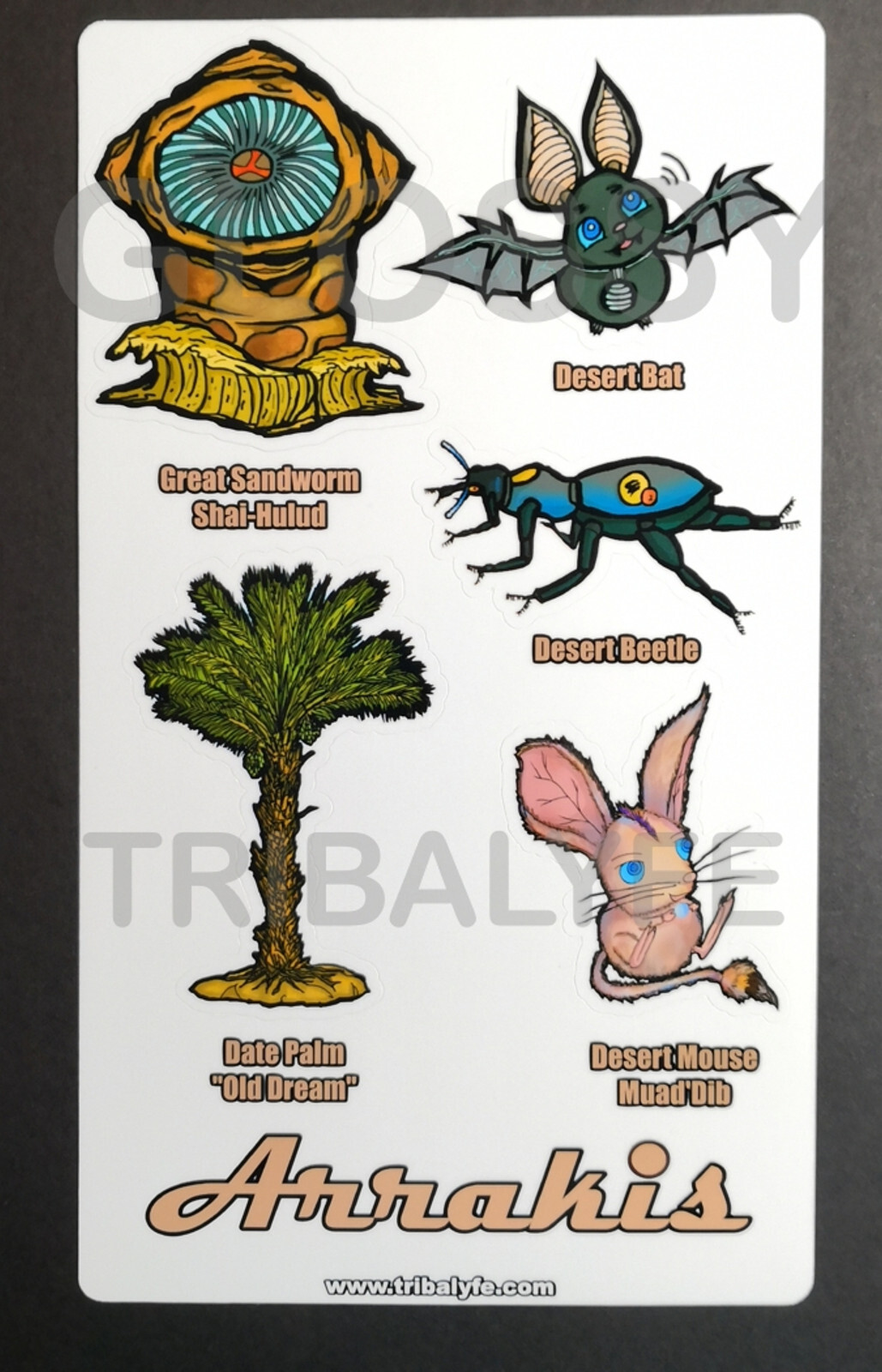 Dune Atreides Fremen Harkonnen Corrino & More Glossy Laminated Vinyl Sticker Set