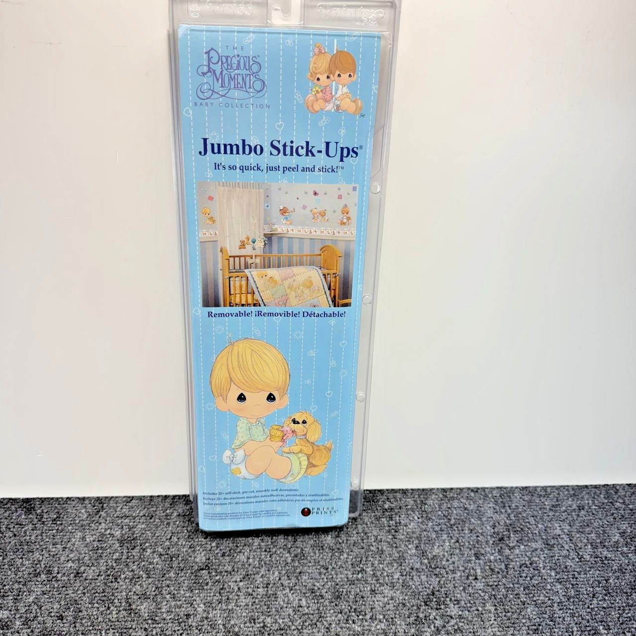 Precious Moments Priss Prints 40168 Jumbo Stick Ups Vintage Baby Wall Decals 25