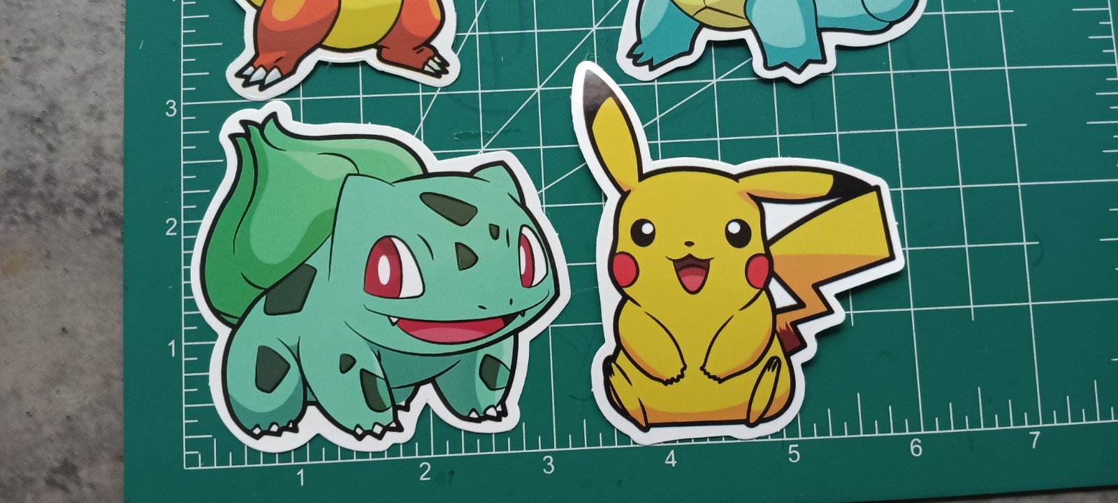 Pokémon VYNIL DIE-CUT STICKER LOT Of 4
