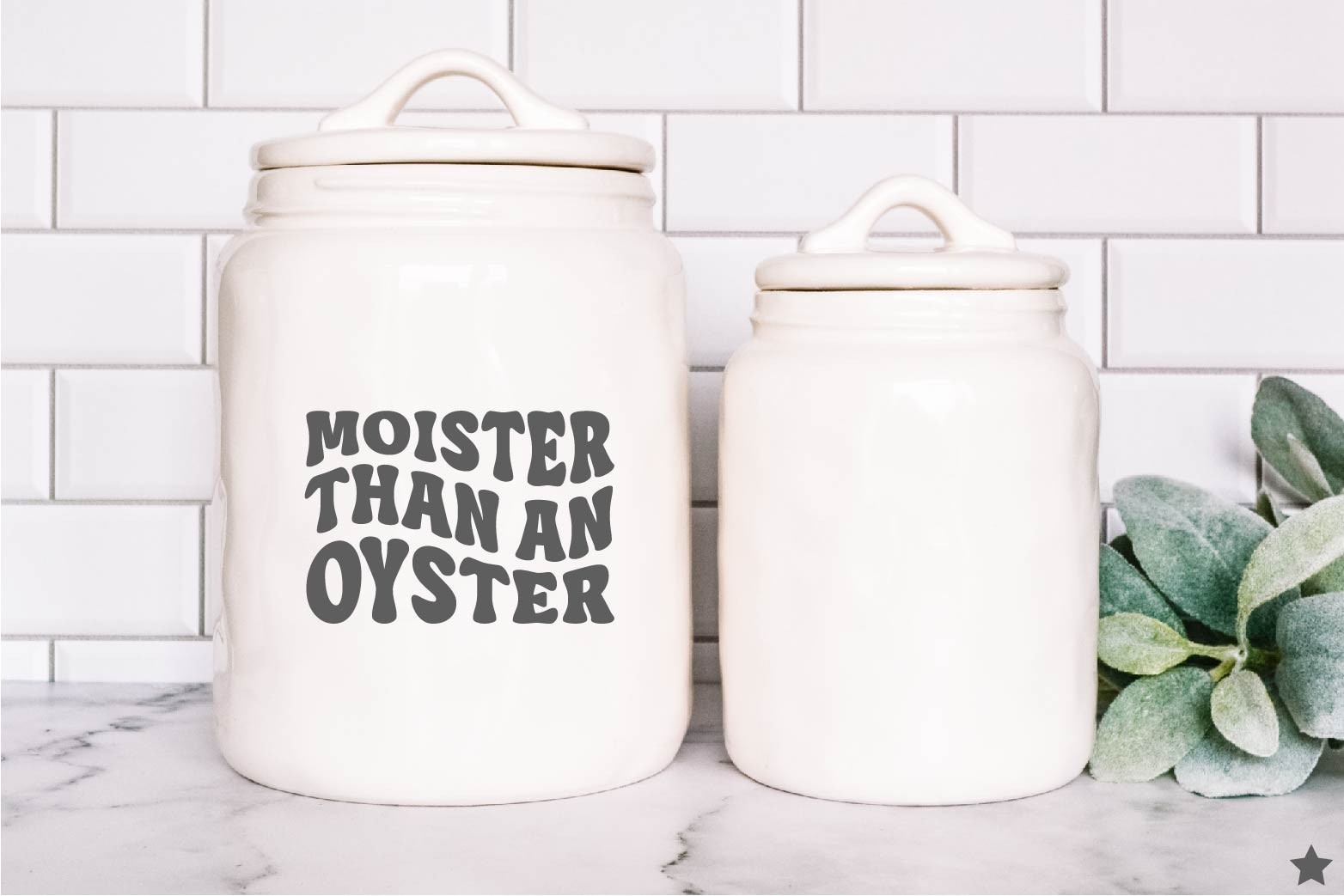 Moister Than an Oyster Decal Sticker Funny Retro Humor Quote Adult Couple Dating