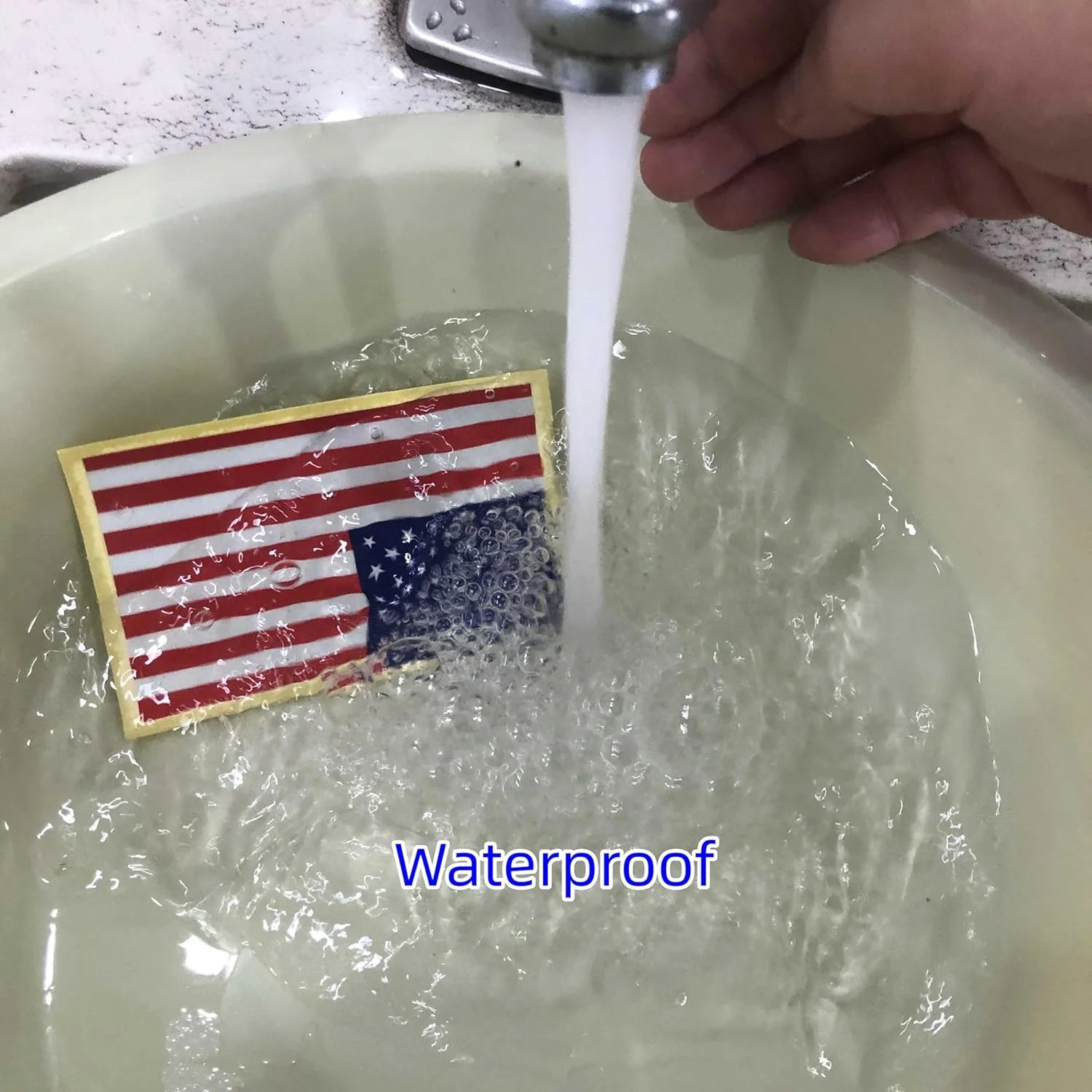 Reflective American Flag Stickers – 3-Pack, 5×3 Inches – Durable & Waterproof De
