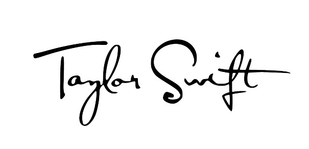 Taylor Swift Autograph Signature Car Window Decal 1989 Red Fearless Reputation