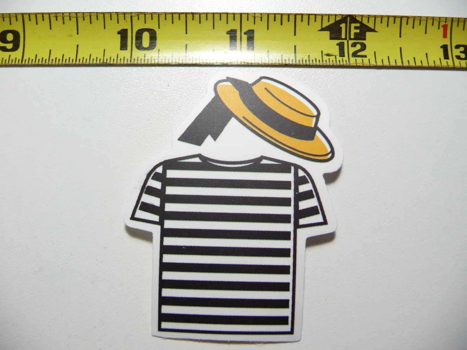 ITALY GONDOLIER OUTFIT HAT SHIRT SMALL STICKER DECAL VACATION VISIT