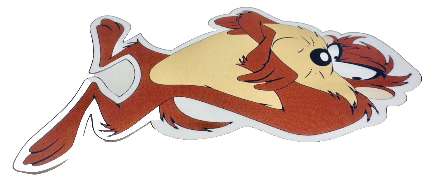 Tasmanian Devil Looney Tunes Inspired Waterproof Car Decal Poster Vinyl Sticker
