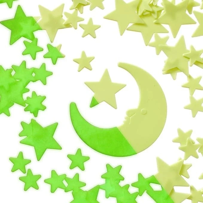 Deluxe Glow Stars; Glow in the Dark Stars for Ceiling, Ceiling Stars 200 Count
