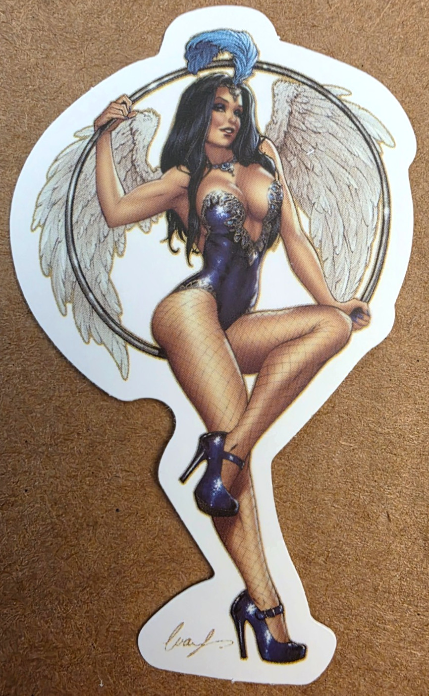 Angel Girl Sticker Spiritual Christian Catholic Anime Manga Halloween Punk Emo