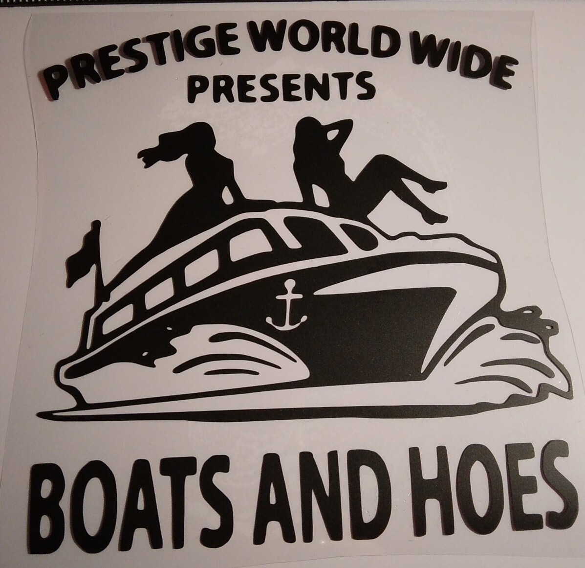 Prestige World Wide Boats And Hoes Decal