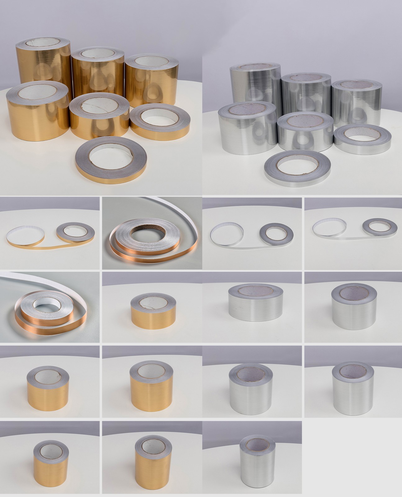 Decors Car Metal Brushed Steel Matte PET Tape Wrap Sticker Silver / Gold 5m-50m
