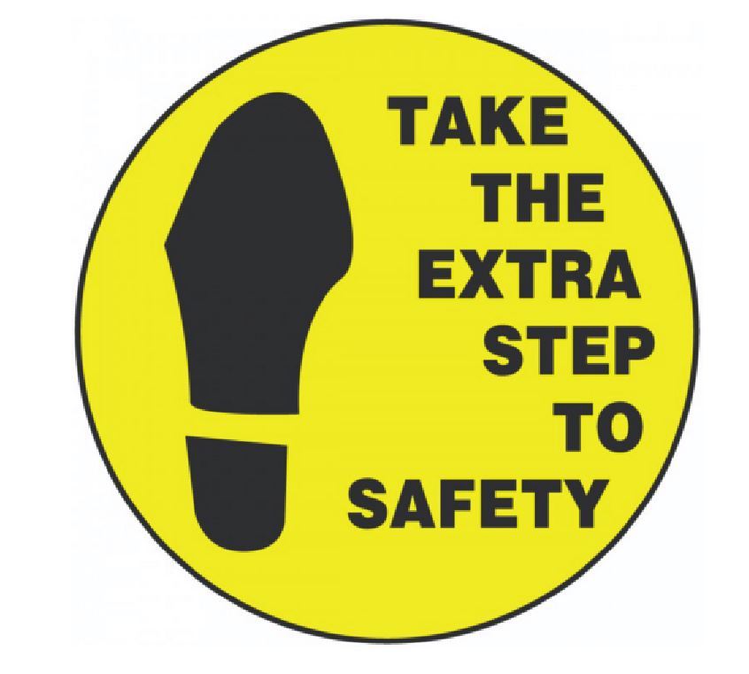 Step To Safety Hard Hat Decal Hardhat Sticker Helmet Label H165