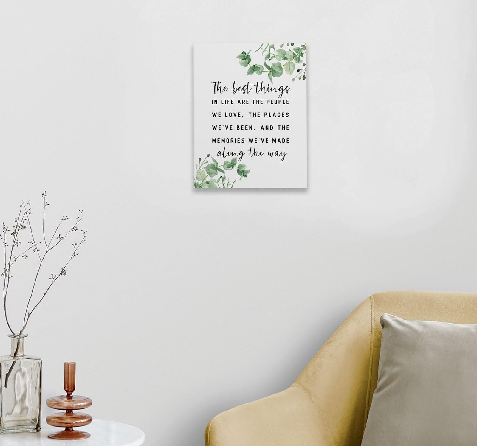 Inspirational Quotes The Best Things In Life Framed Canvas Wall Art Decor 11