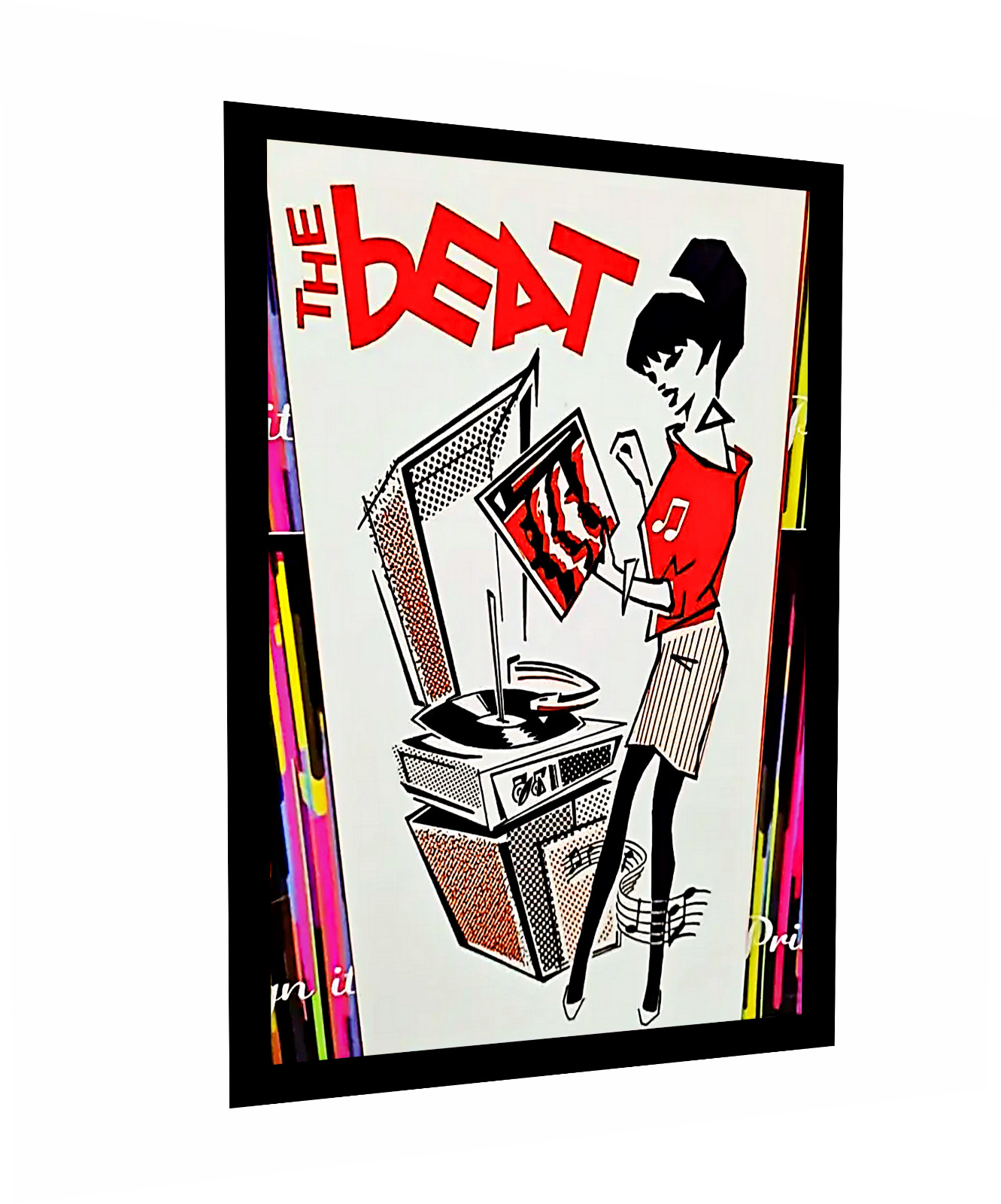 Dance Music Vintage Replica Sign Sticker Radio Records Instruments 4 Sizes
