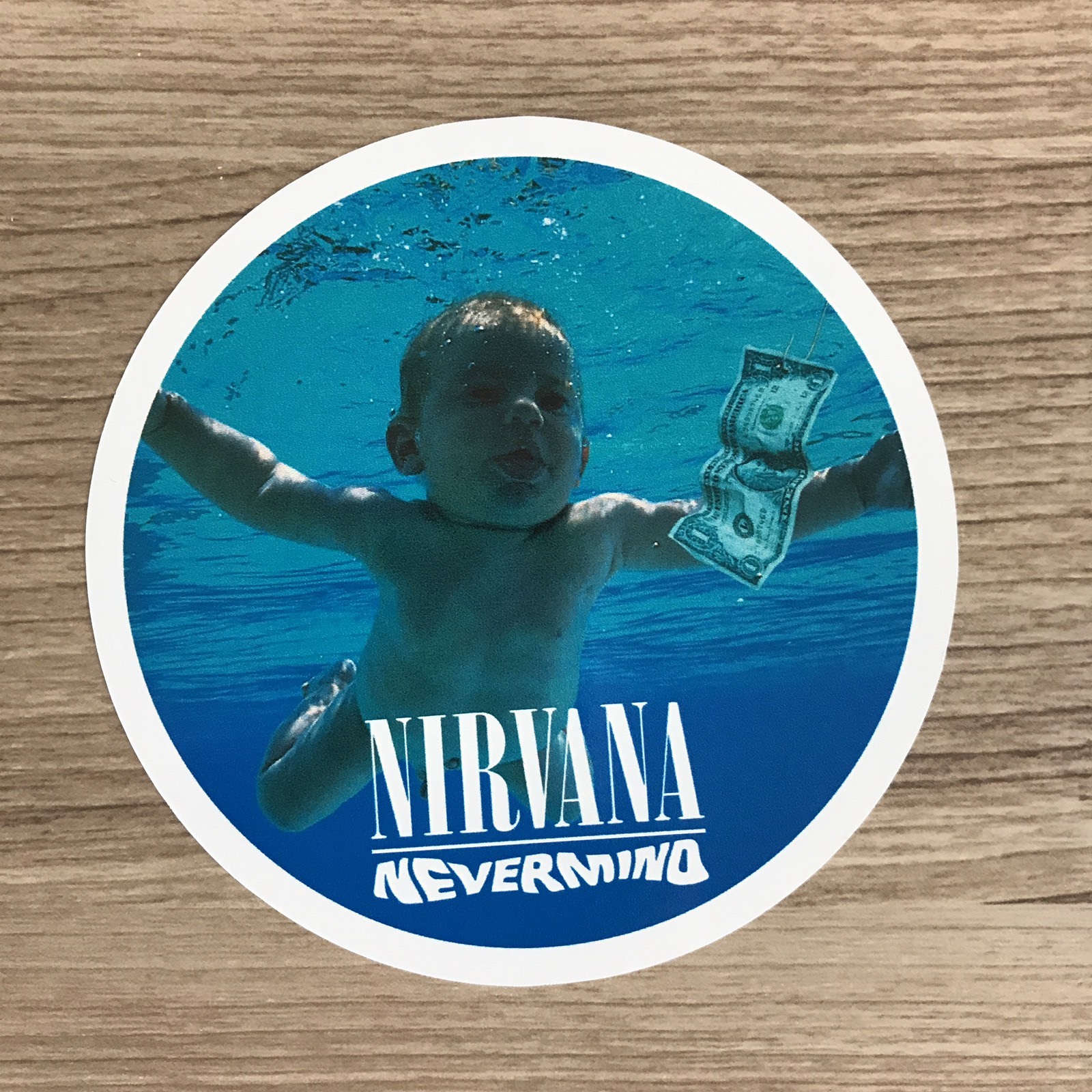 Nirvana Nevermind 4" Wide Vinyl Sticker – BOGO