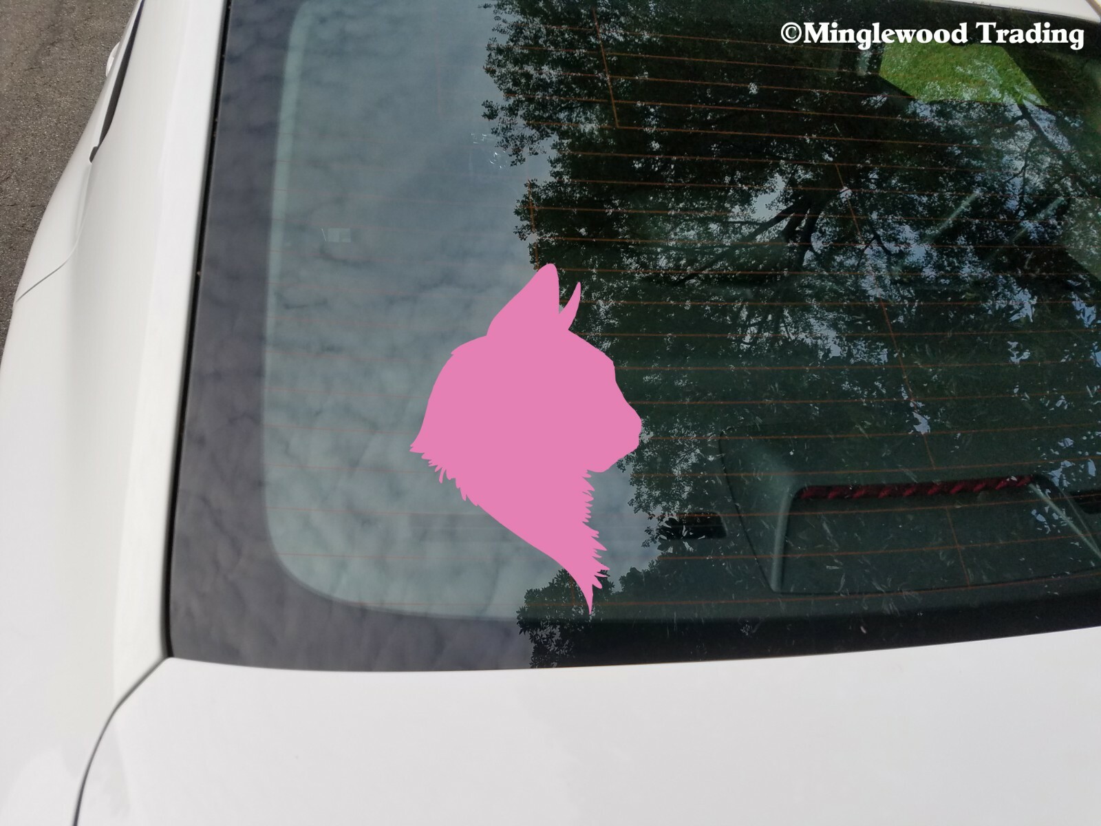 Cat Head Vinyl Decal Sticker – Profile Silhouette Feline Kitten Pet