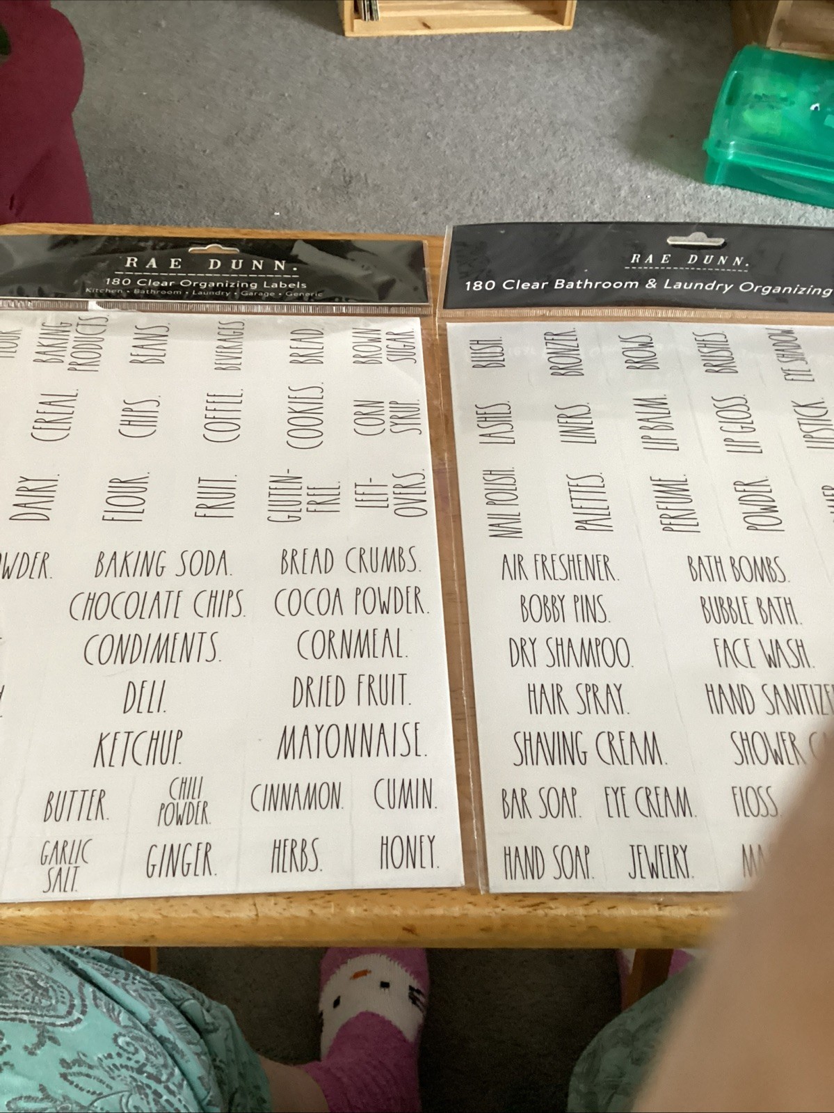 Rae Dunn Organizing Label Stickers Set 180 Laundry Kitchen Bath Garage Generic