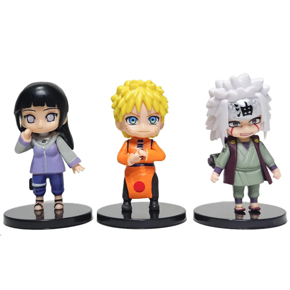 12 Pcs/Set Anime Naruto Kakashi Gaara PVC Action Figure Collectible Toy Gifts